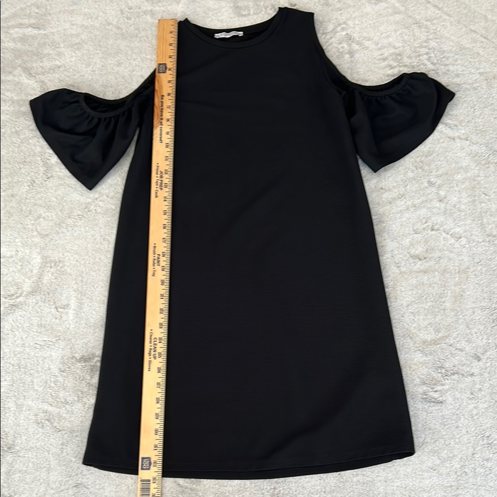 Zara Black Cold Shoulder Dress